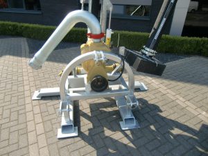 Deze stand-alone pomp kan op afstand water vanuit een wateroppervlakte naar de haspel pompen.